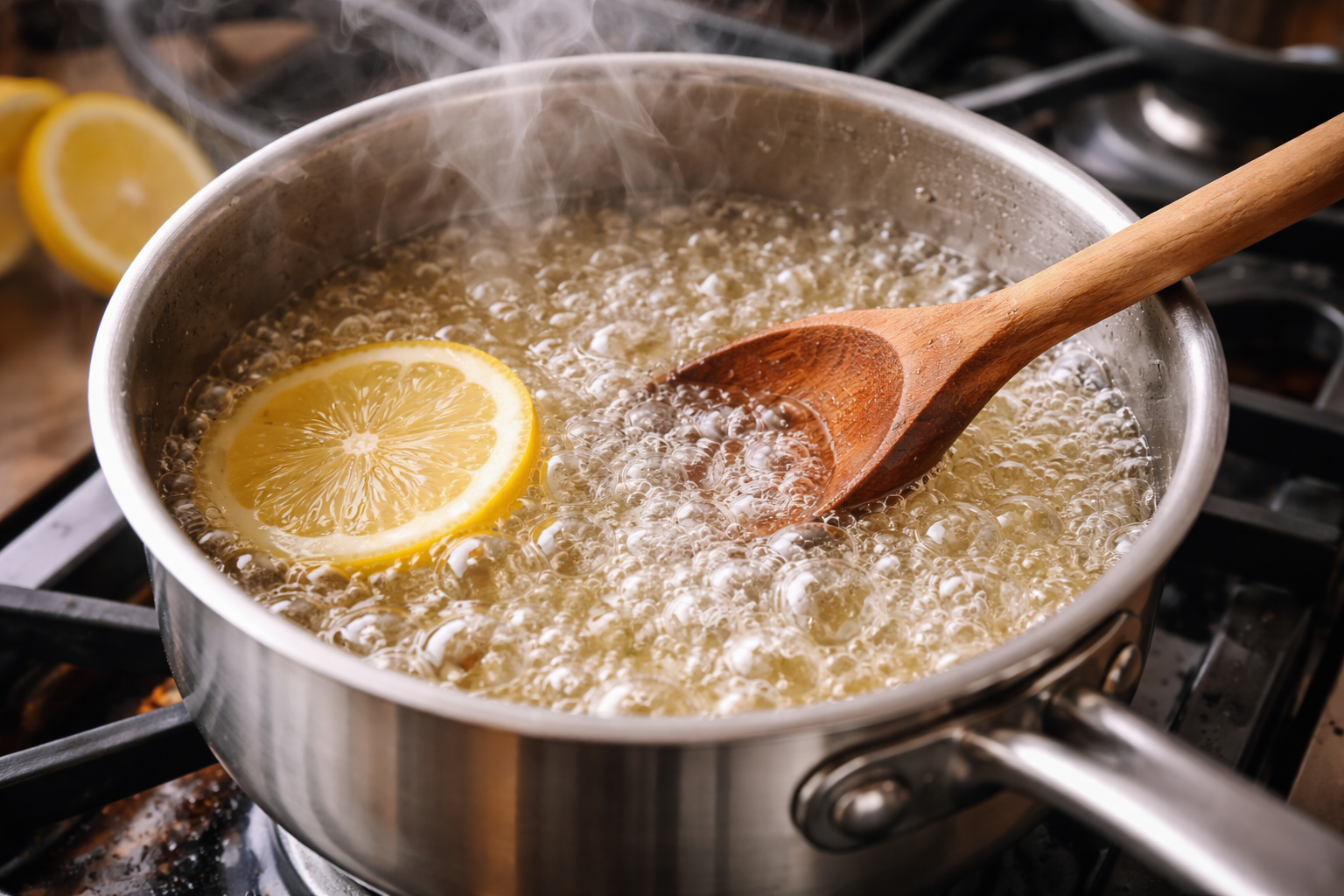 Kaynayan şerbet tenceresi